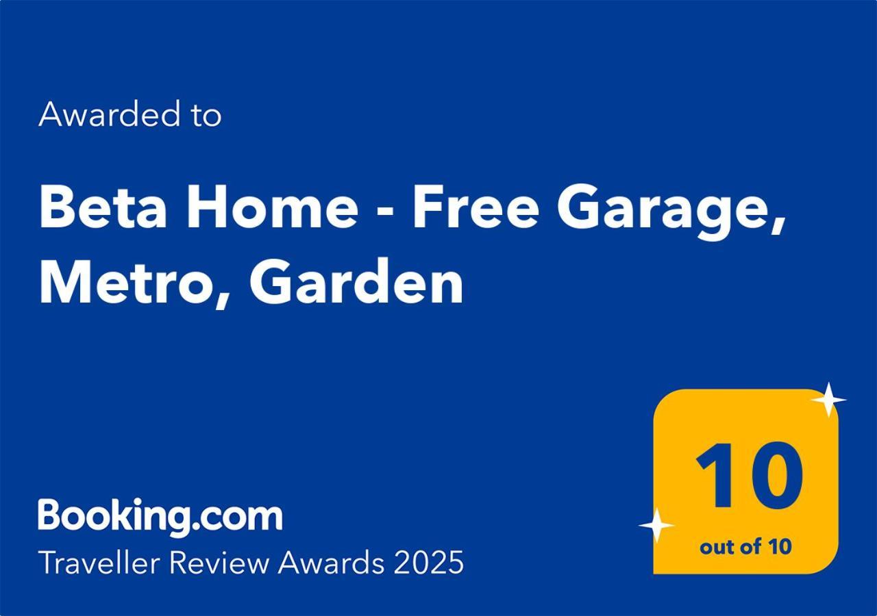 Beta Home - Garage, Air Condition, Garden, At Metro プラハ エクステリア 写真
