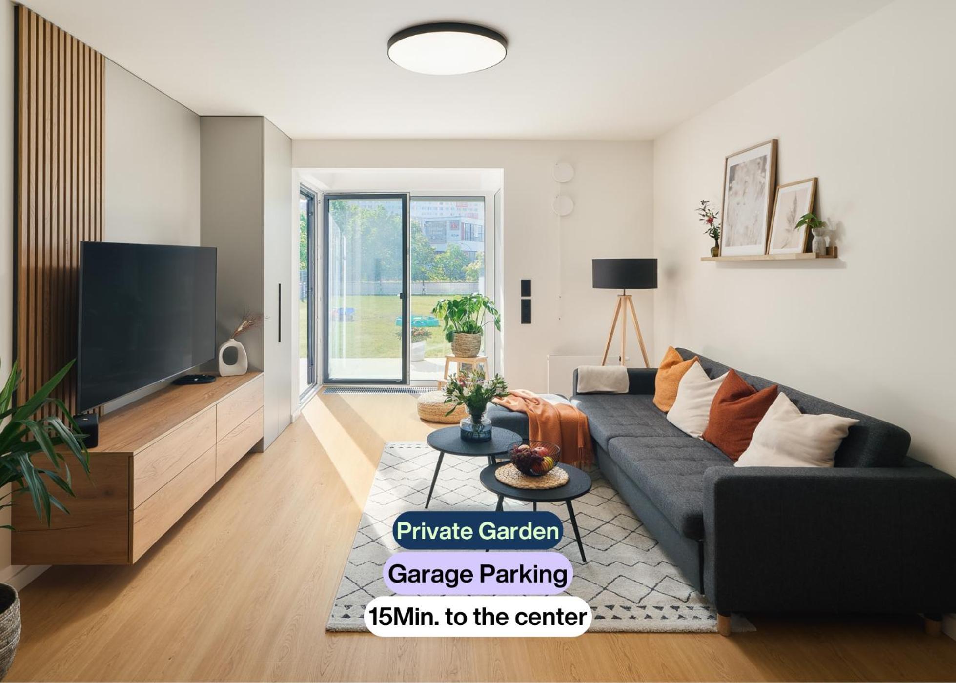 Beta Home - Garage, Air Condition, Garden, At Metro プラハ エクステリア 写真